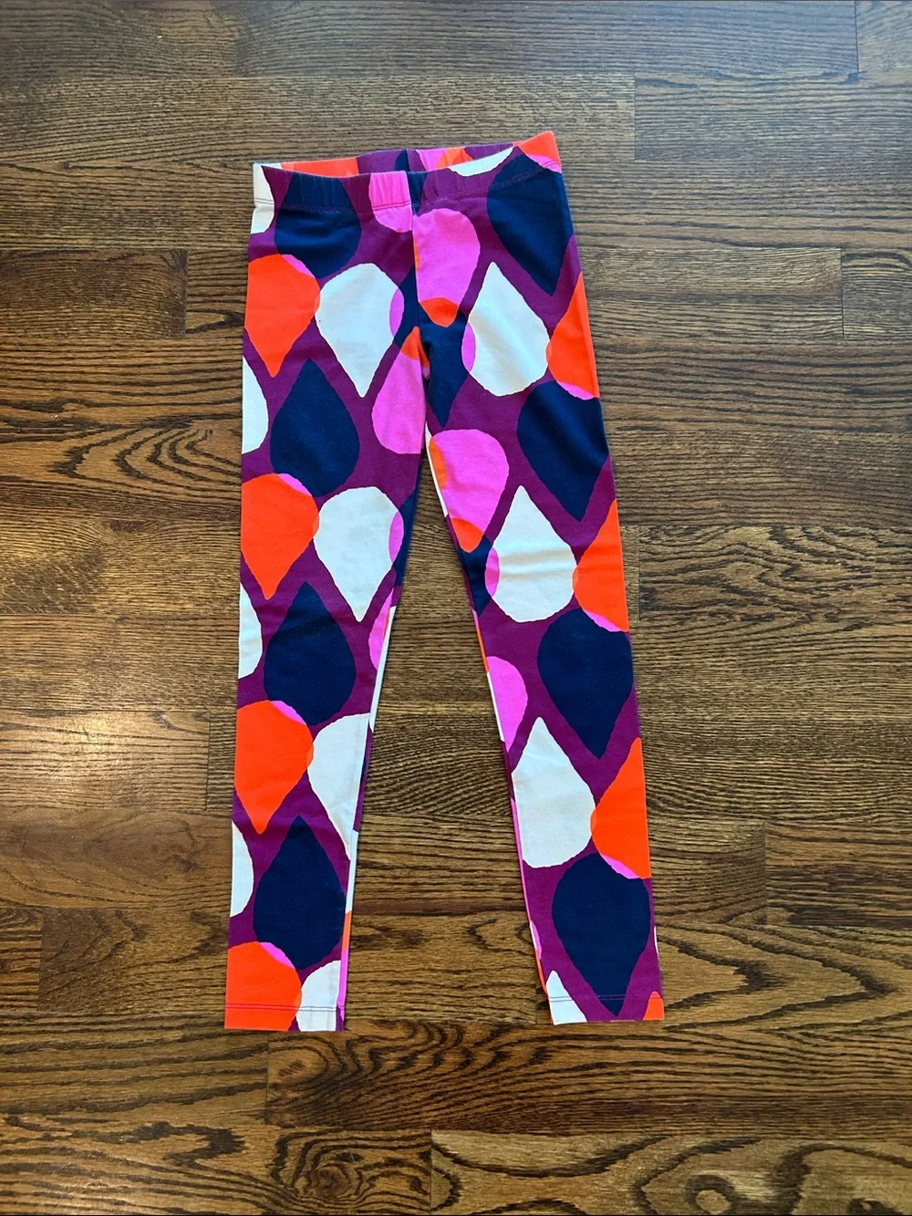 Gymboree Purple Navy Pink Orange White Drop-Pattern Leggings